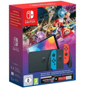 PACK CONSOLE NINTENDO SWITCH OLED + JEUX MARIO KART 8 DELUXE