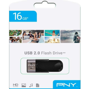 CLE USB PNY ATTACHE 4 NOIR (16GO)